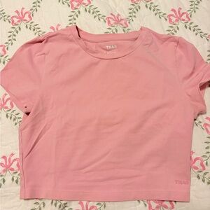 TNA Soft Pink Logo Tee